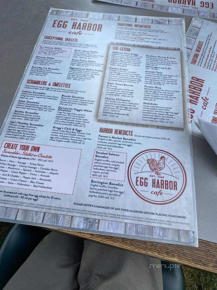 Egg Harbor Cafe - Geneva, IL menu_pic