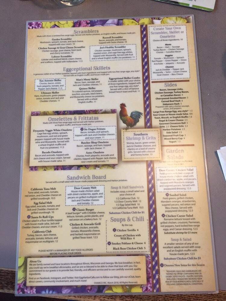 Egg Harbor Cafe - Geneva, IL menu_pic