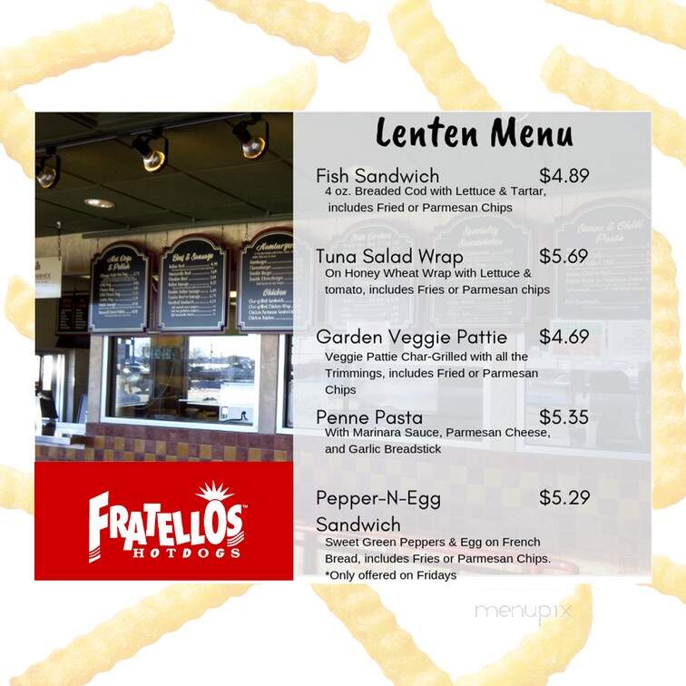 Fratellos Hot Dogs - Volo, IL menu_pic