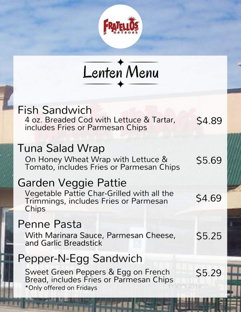Fratellos Hot Dogs - Volo, IL menu_pic
