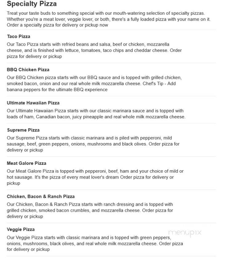 Casey's General Store - Glenwood, IA menu_pic