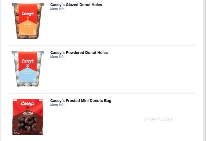Casey's General Store - Spirit Lake, IA menu_pic