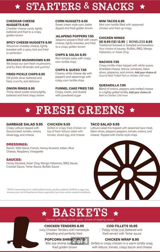 Longhorn Saloon - Barnes City, IA menu_pic