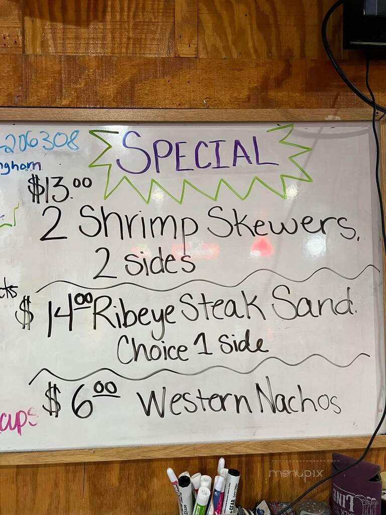 Longhorn Saloon - Barnes City, IA menu_pic