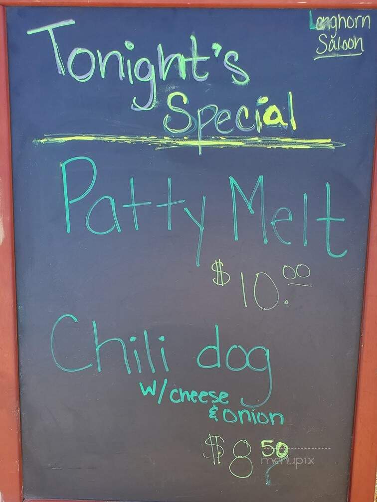 Longhorn Saloon - Barnes City, IA menu_pic