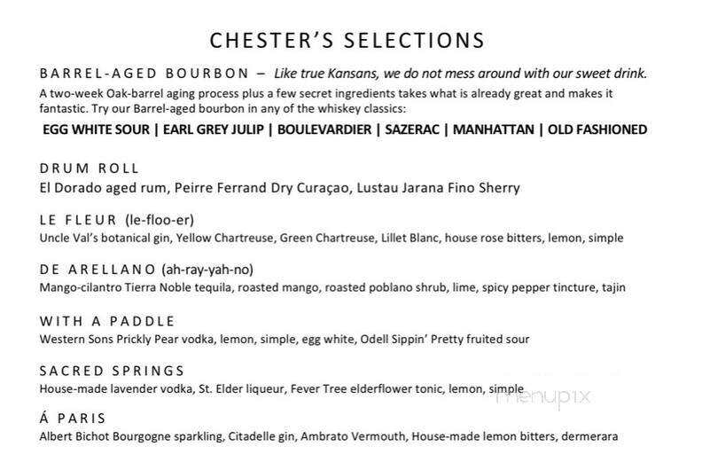 Chesters Chophouse & Wine Bar - Wichita, KS menu_pic