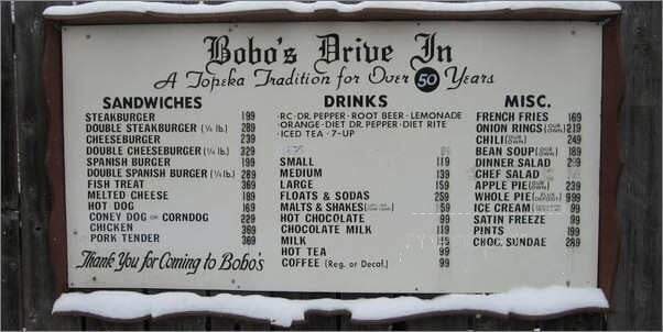 Bobo's Drive In - Topeka, KS menu_pic