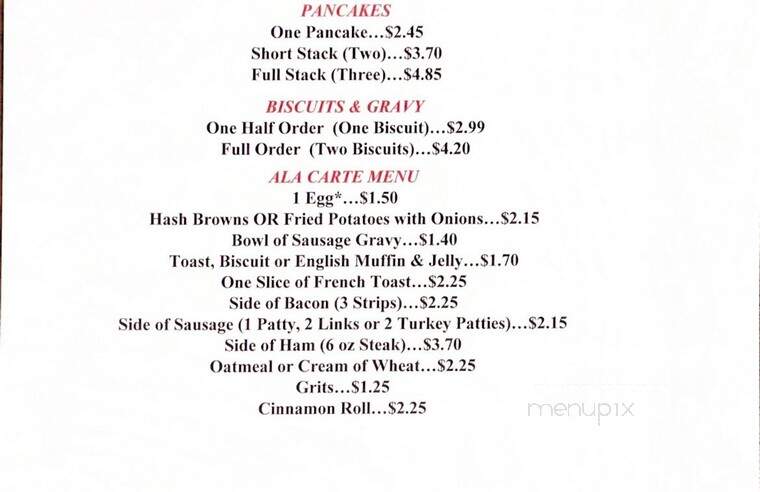 Chick-A-Dee Cafe - Topeka, KS menu_pic