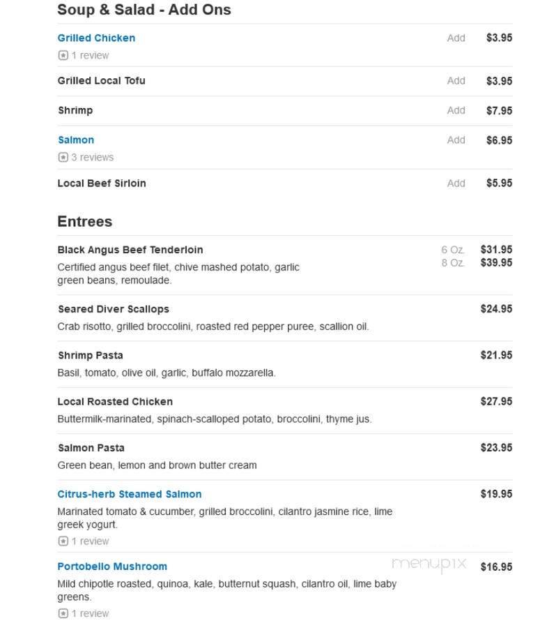 Teller's - Lawrence, KS menu_pic