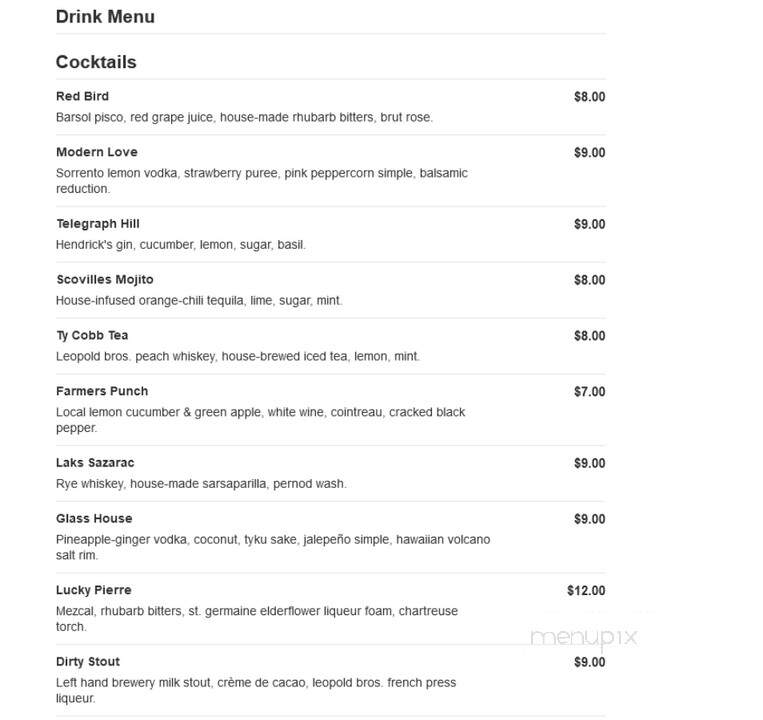 Teller's - Lawrence, KS menu_pic