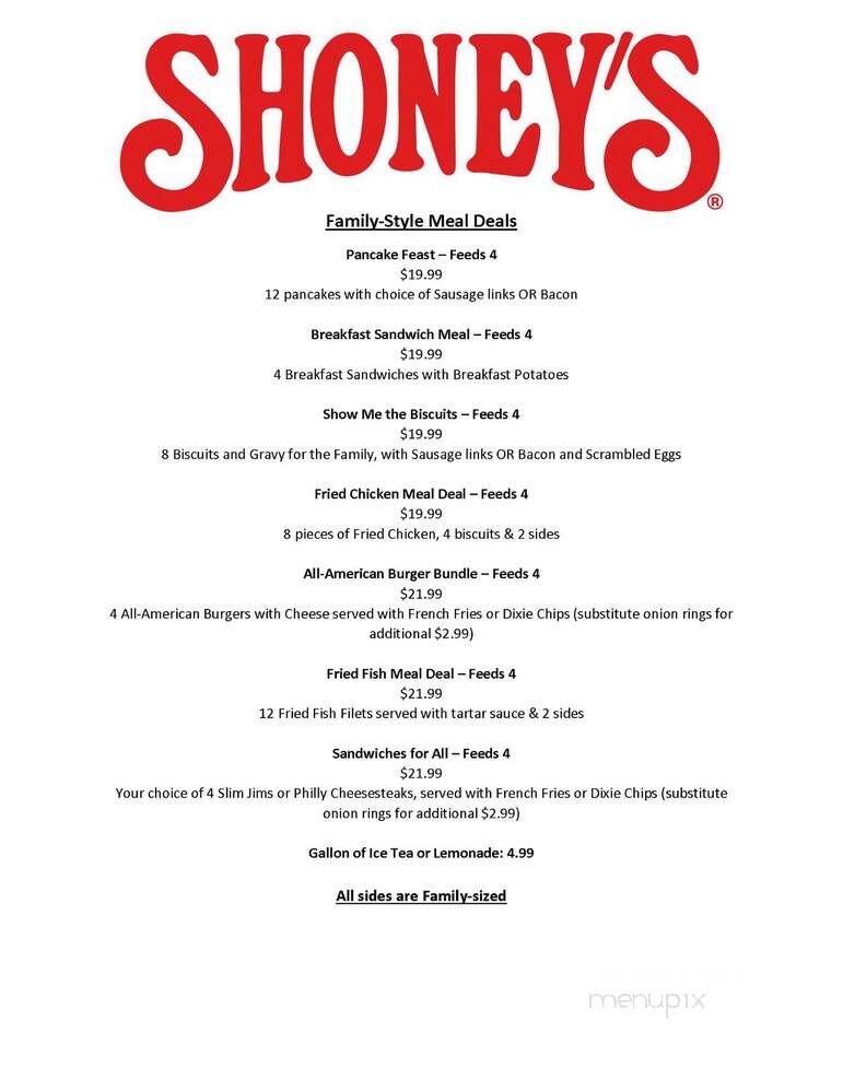 Shoney's - Louisville, KY menu_pic