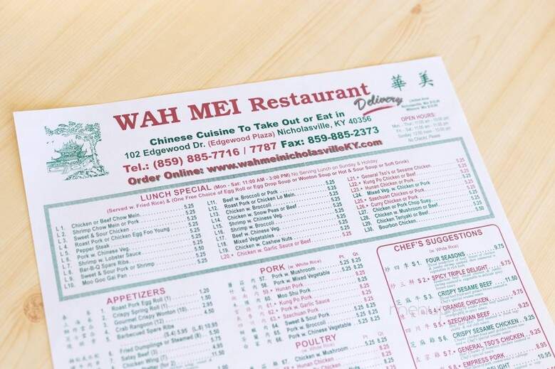 Wahmei Chinese Restaurant - Nicholasville, KY