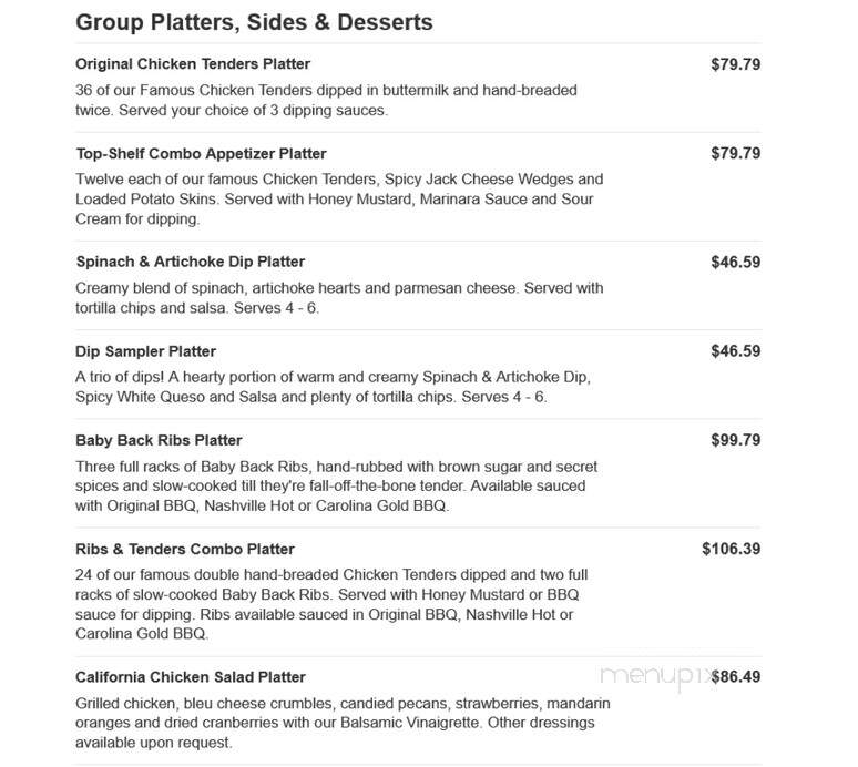 O'Charley's - Richmond, KY menu_pic