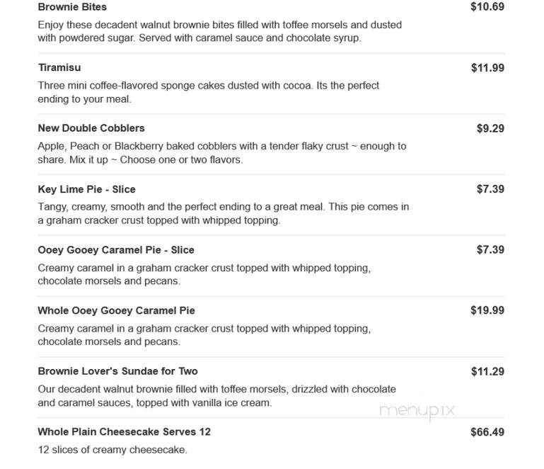 O'Charley's - Richmond, KY menu_pic