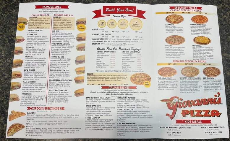 Giovanni's - South Williamson, KY menu_pic