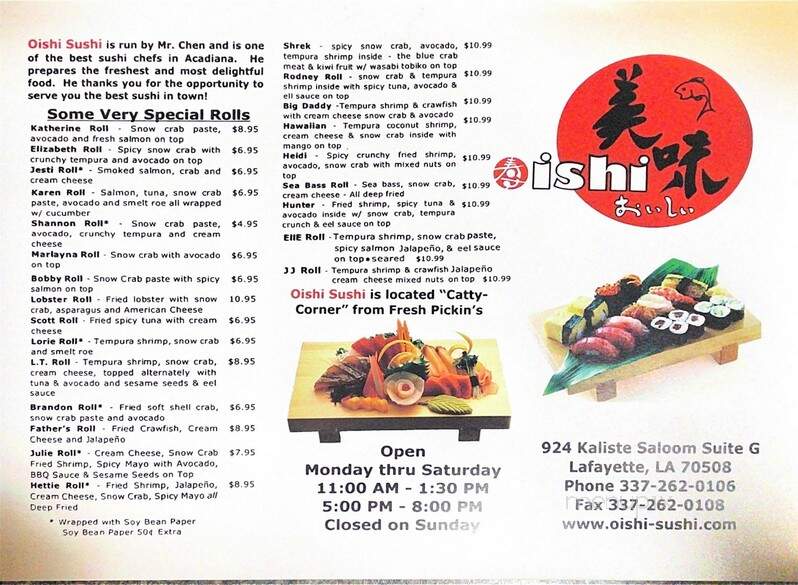 Oishi Sushi - Lafayette, LA