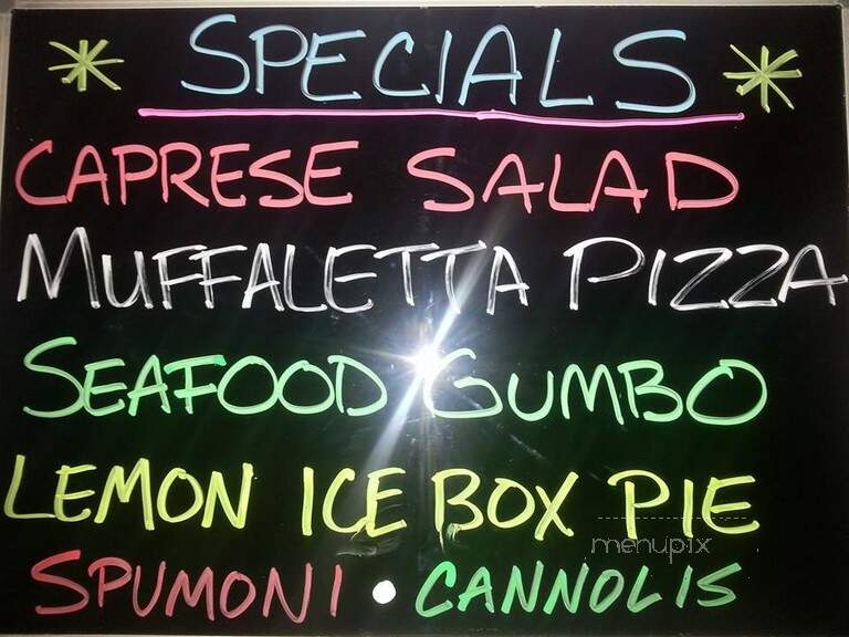 Gio's Pizza & Spaghetti House - Metairie, LA menu_pic