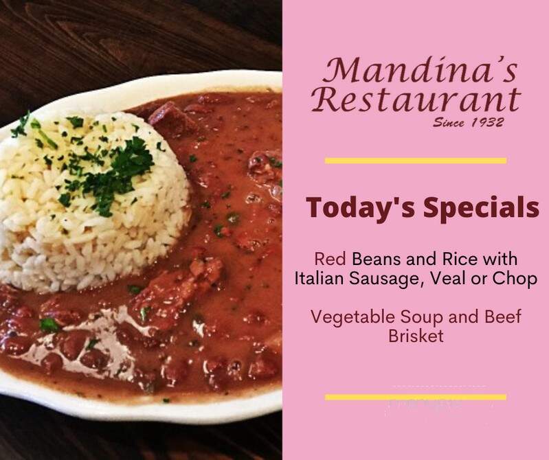 Mandina's Restaurant - New Orleans, LA menu_pic
