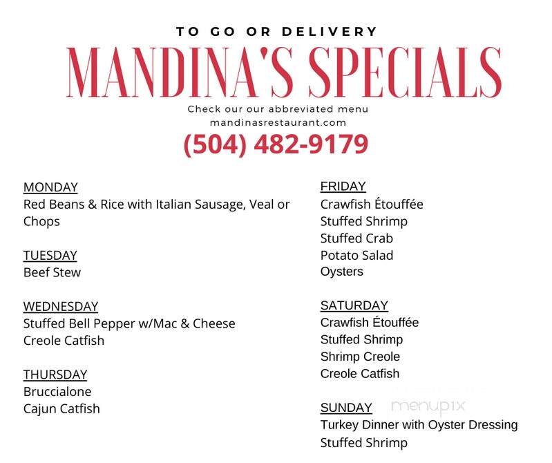 Mandina's Restaurant - New Orleans, LA