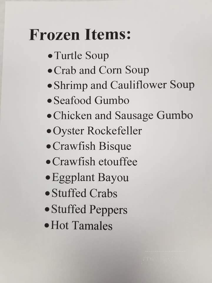 Northshore Seafood - Mandeville, LA menu_pic