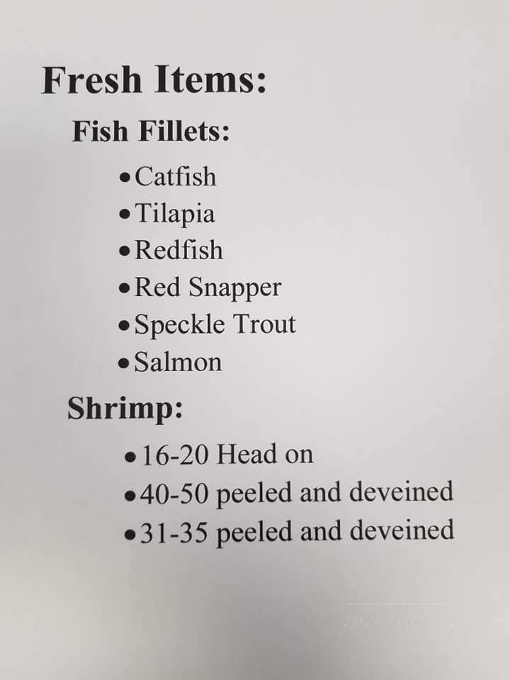 Northshore Seafood - Mandeville, LA menu_pic