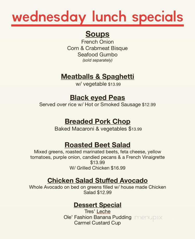 T Le Blanc's Creole Kitchen - Slidell, LA menu_pic