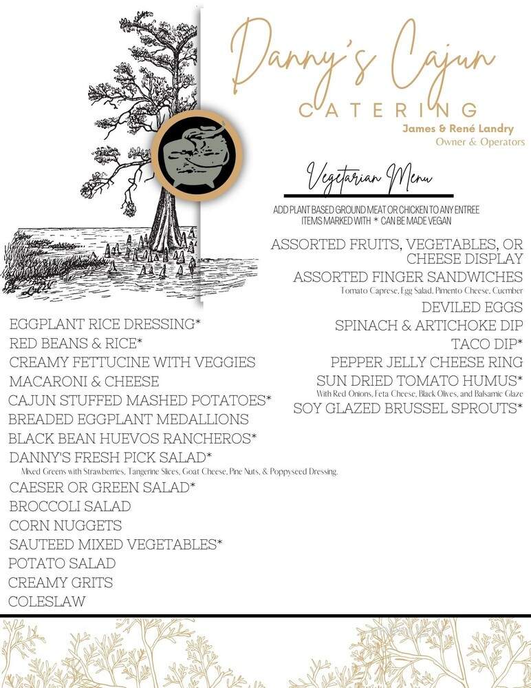 Danny's Cajun Catering - White Castle, LA menu_pic