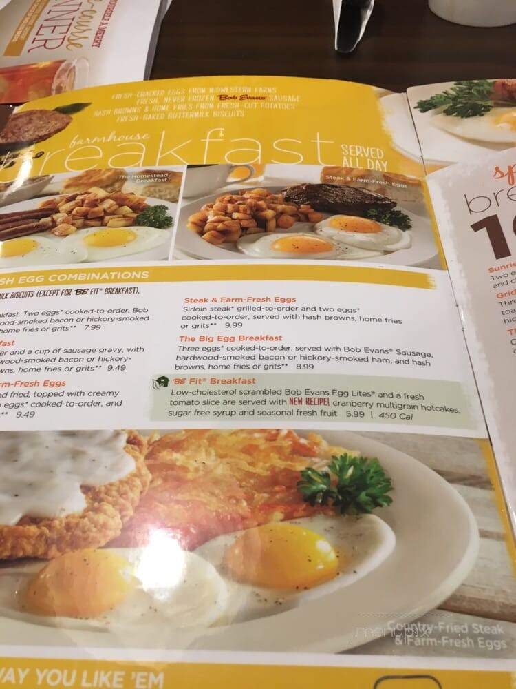 Bob Evans Restaurant - Waldorf, MD menu_pic