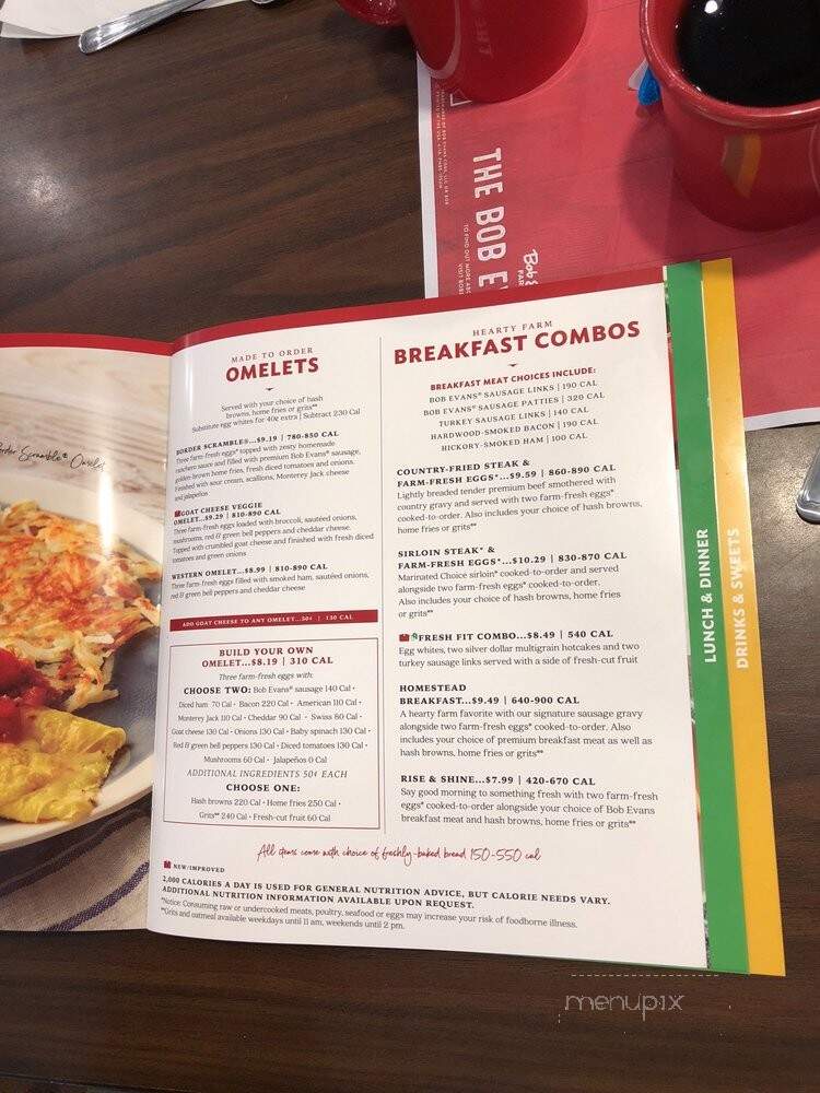 Bob Evans Restaurant - Waldorf, MD menu_pic