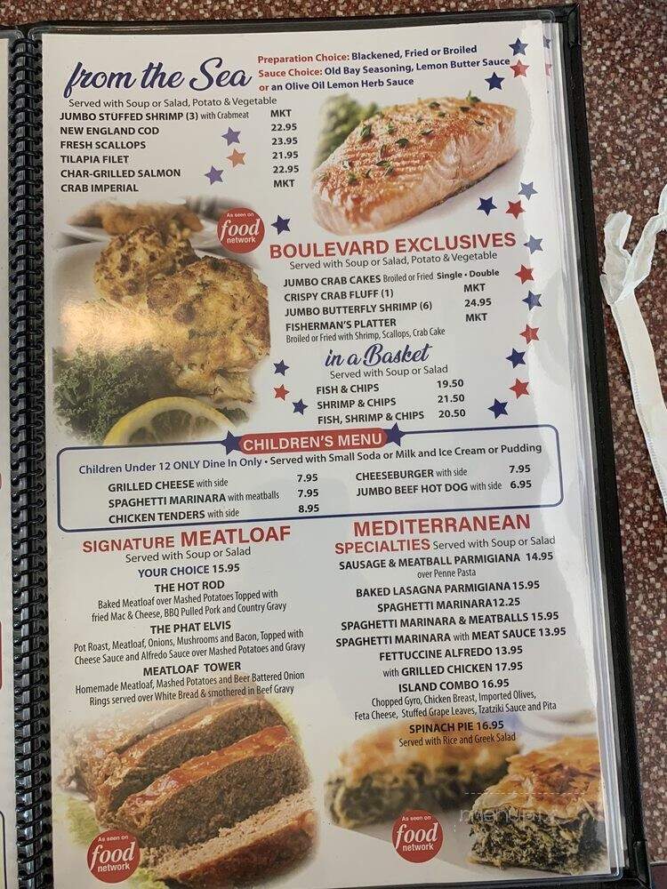 Boulevard Diner - Dundalk, MD menu_pic