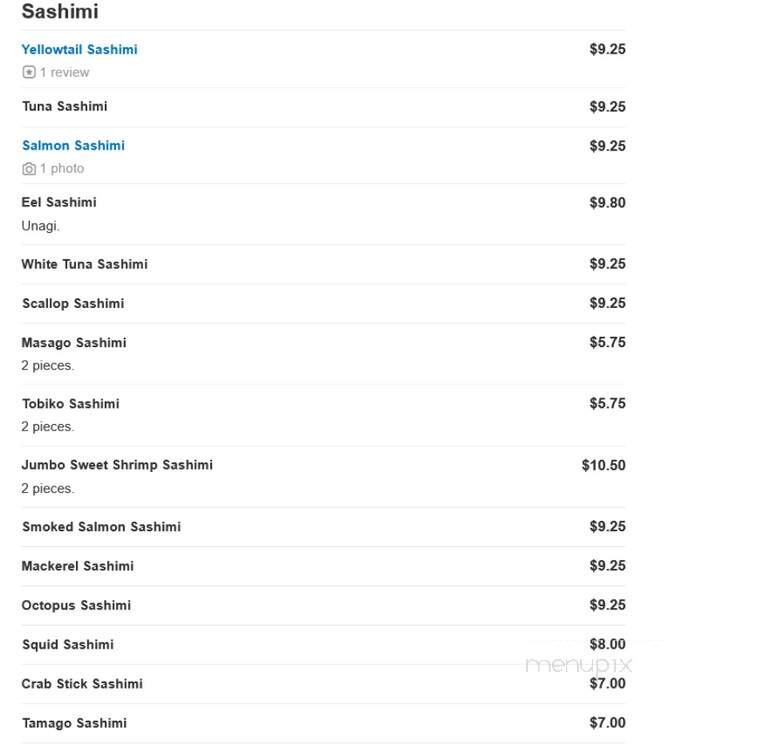 Fuji Japanese Steak Seafood Hs - Edgewater, MD menu_pic