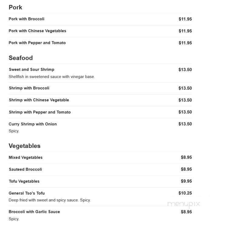Grand China - Mount Rainier, MD menu_pic