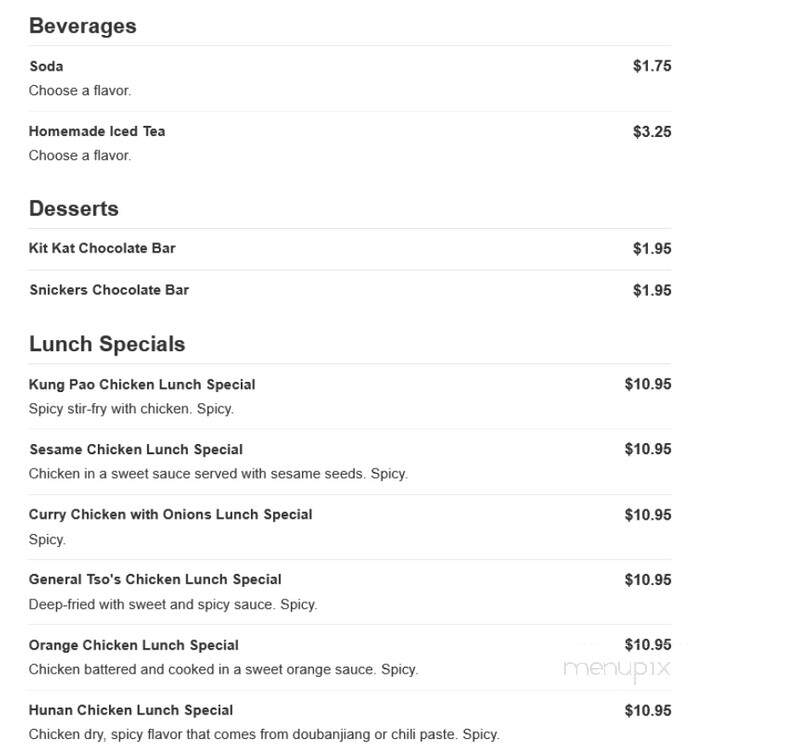 Grand China - Mount Rainier, MD menu_pic