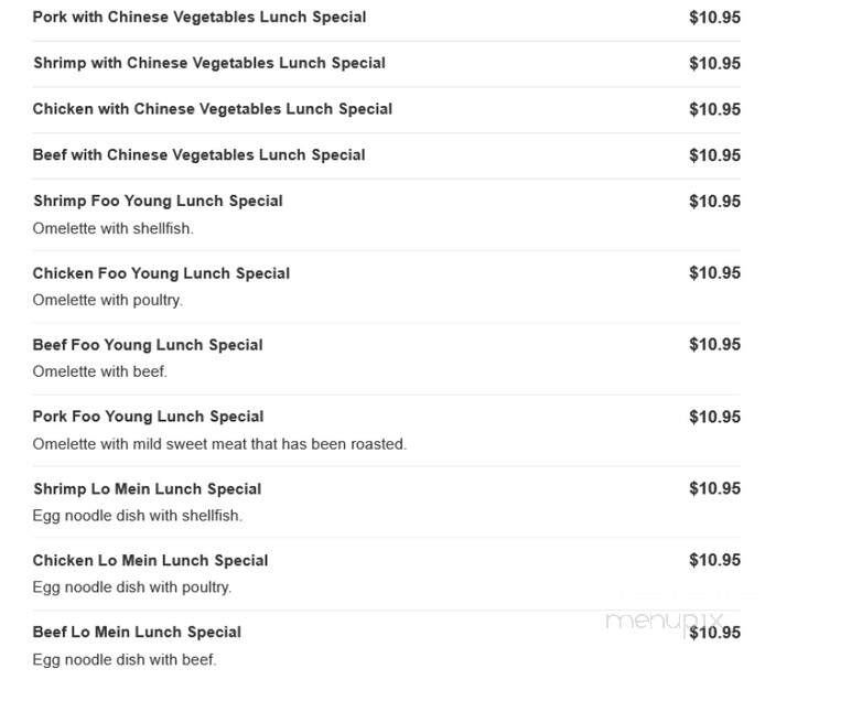 Grand China - Mount Rainier, MD menu_pic