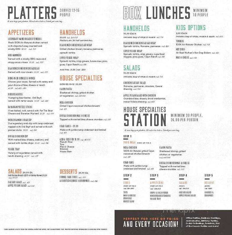 Greene Turtle - La Plata, MD menu_pic