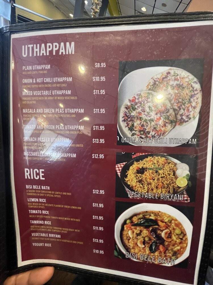 Madras Palace - Gaithersburg, MD menu_pic