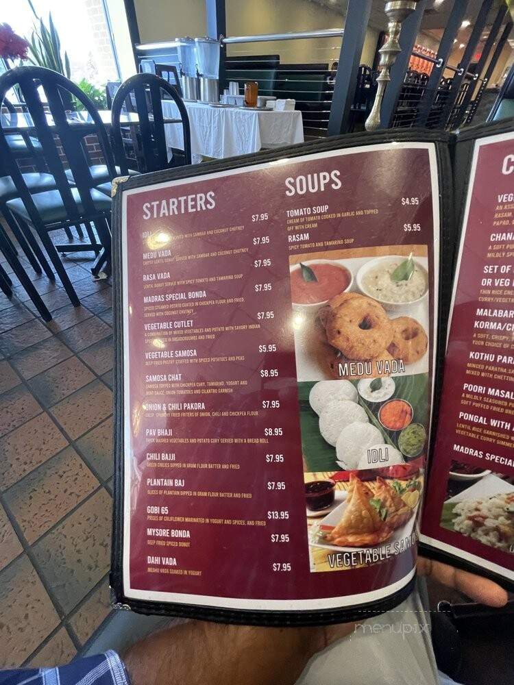 Madras Palace - Gaithersburg, MD menu_pic