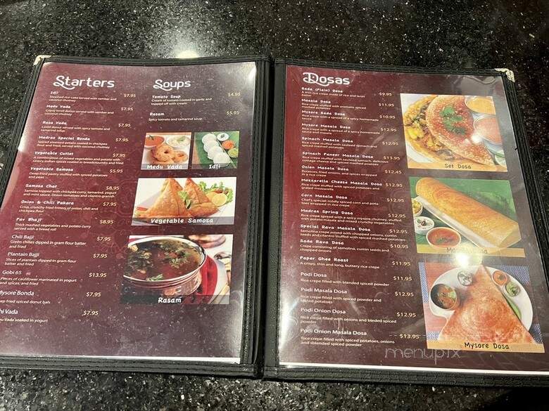 Madras Palace - Gaithersburg, MD menu_pic