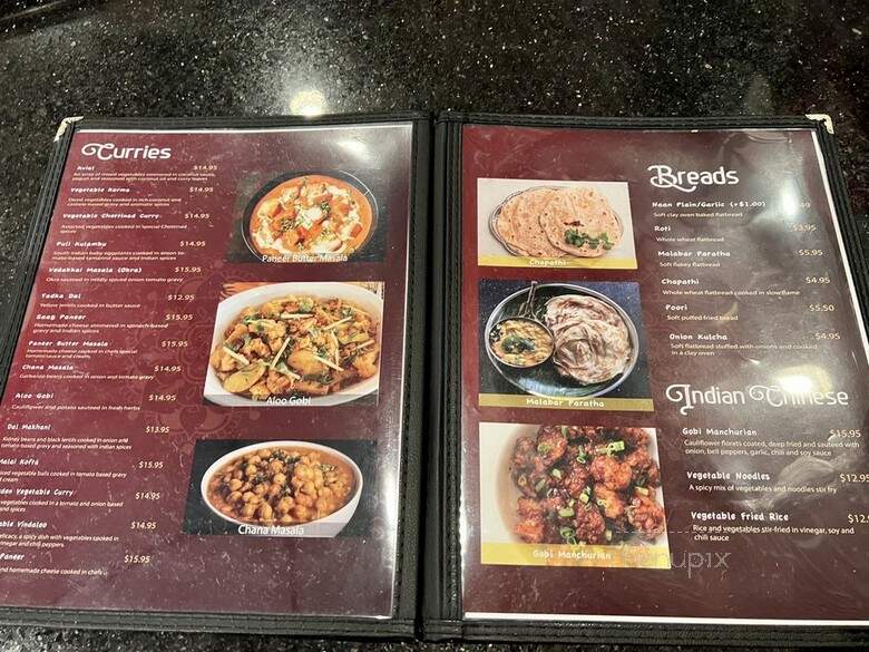 Madras Palace - Gaithersburg, MD menu_pic