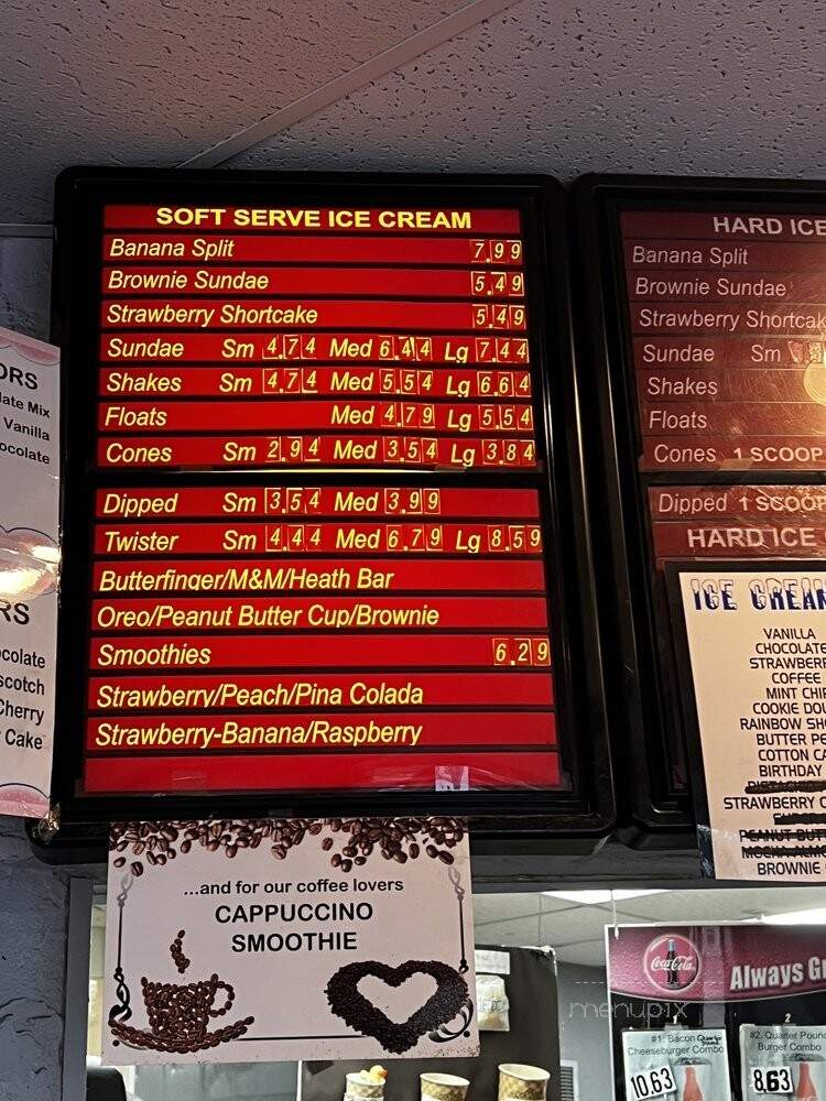 Tastee Freez - North Beach, MD menu_pic