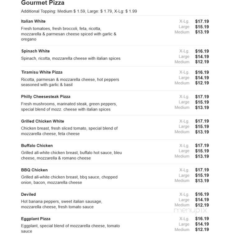 Tim's Pizza & Subs - Salisbury, MD menu_pic