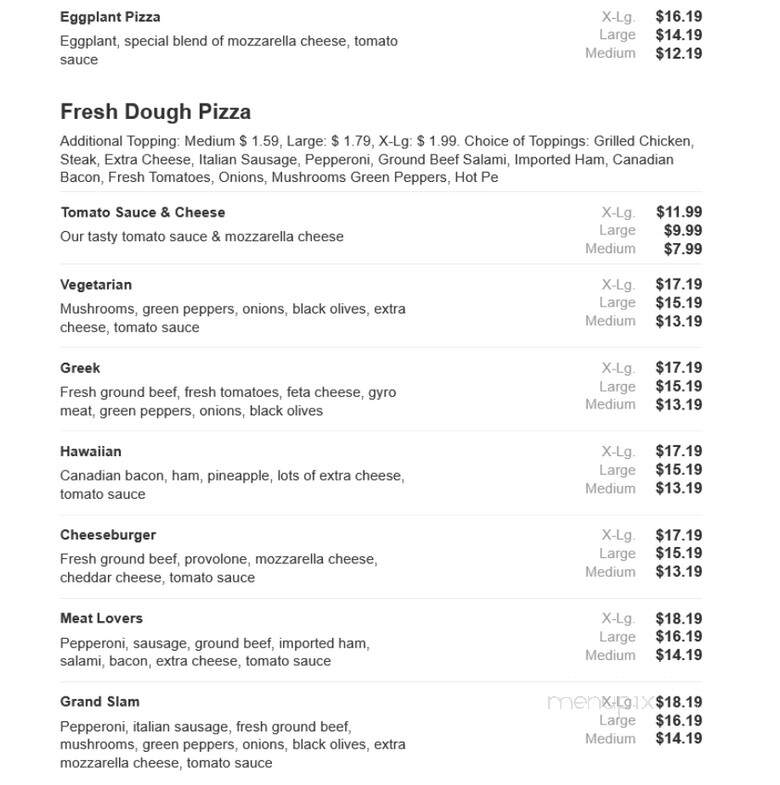 Tim's Pizza & Subs - Salisbury, MD menu_pic