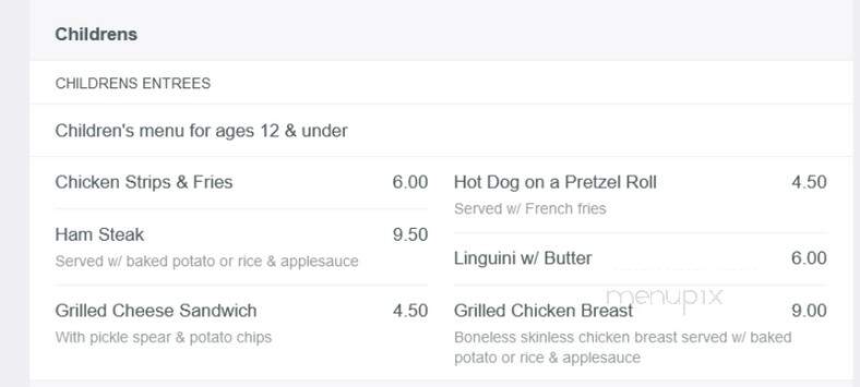 Union Hotel Restaurant - Port Deposit, MD menu_pic