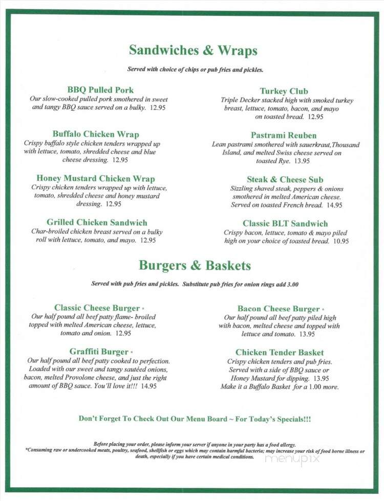 American Graffiti - Lunenburg, MA menu_pic