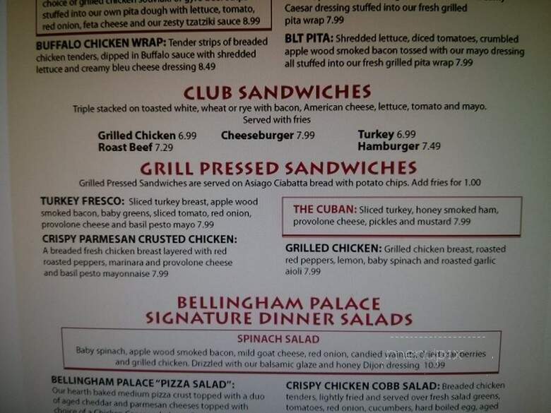 Bellingham Palace Pizza - Bellingham, MA menu_pic