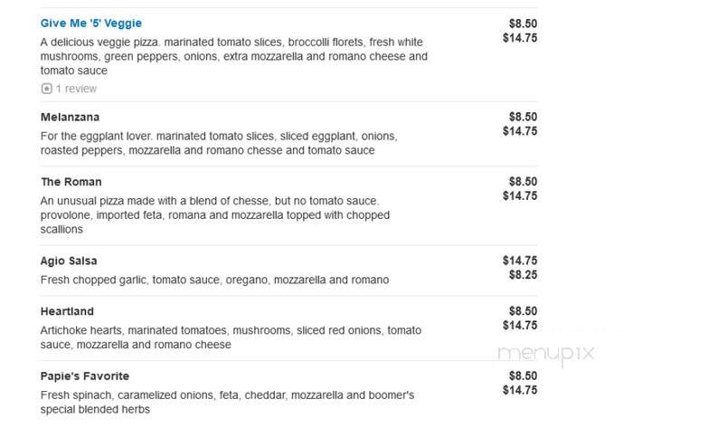 Boomers Sub & Deli - Worcester, MA menu_pic