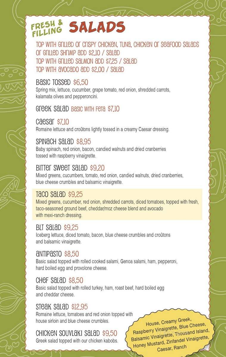 Dean Park Pizza - Shrewsbury, MA menu_pic
