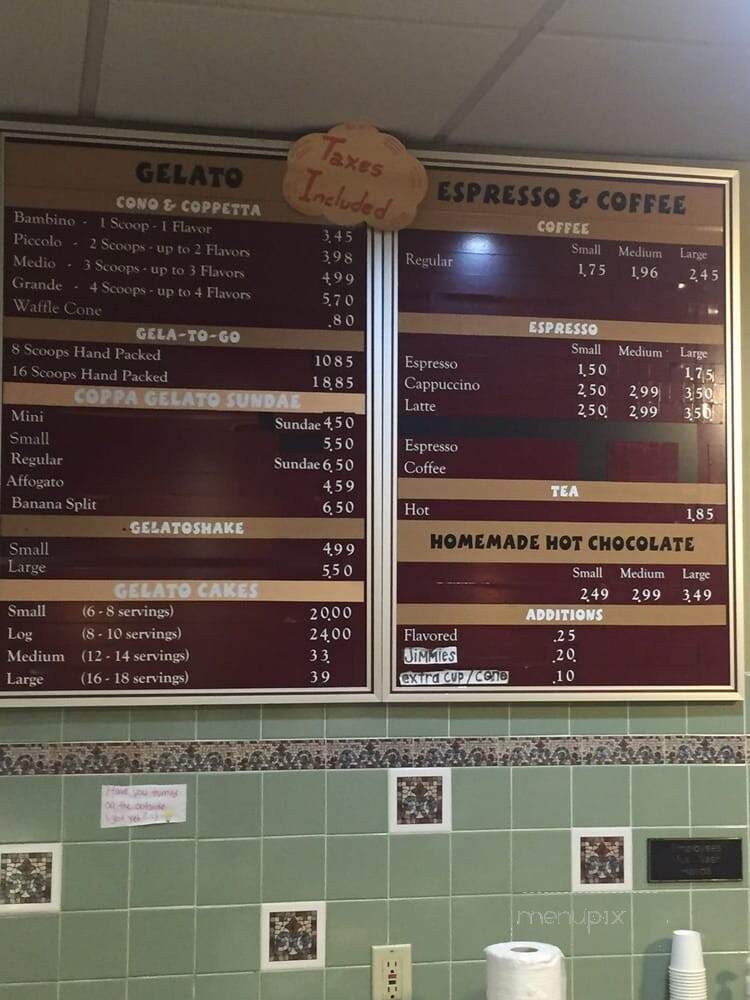 Dolce Freddo Gelato - Methuen, MA menu_pic