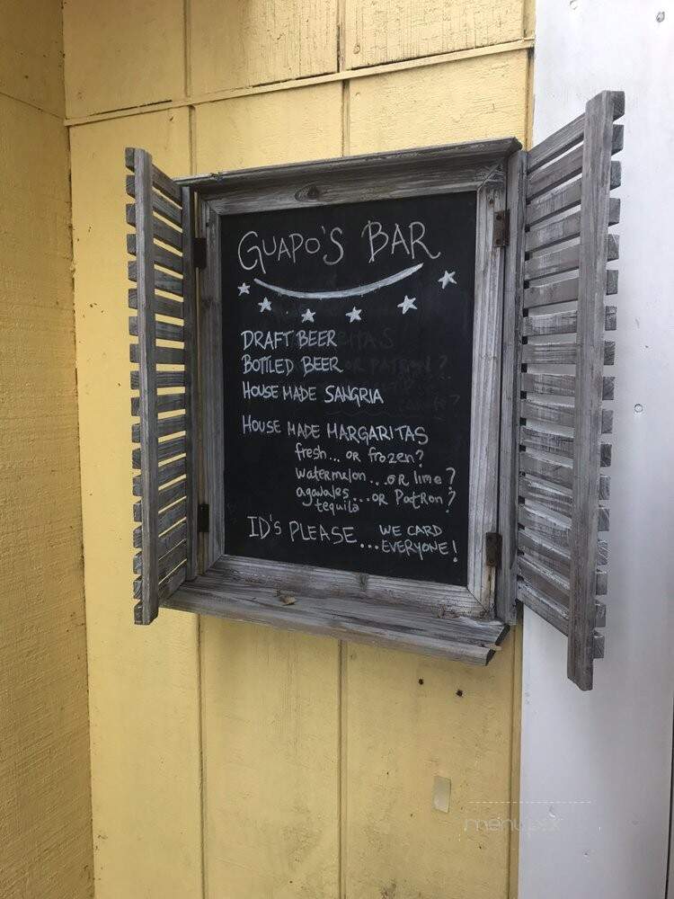 El Guapo's Taqueria - Brewster, MA menu_pic
