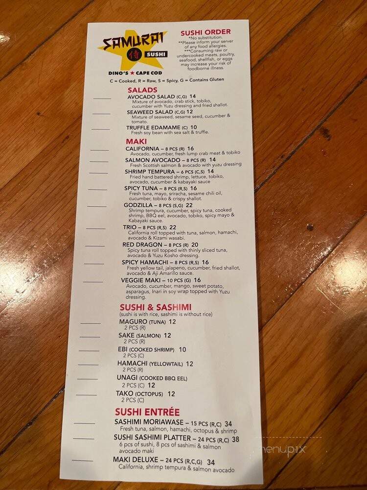 Finally Dino's Pizza-Sports - Mashpee, MA menu_pic